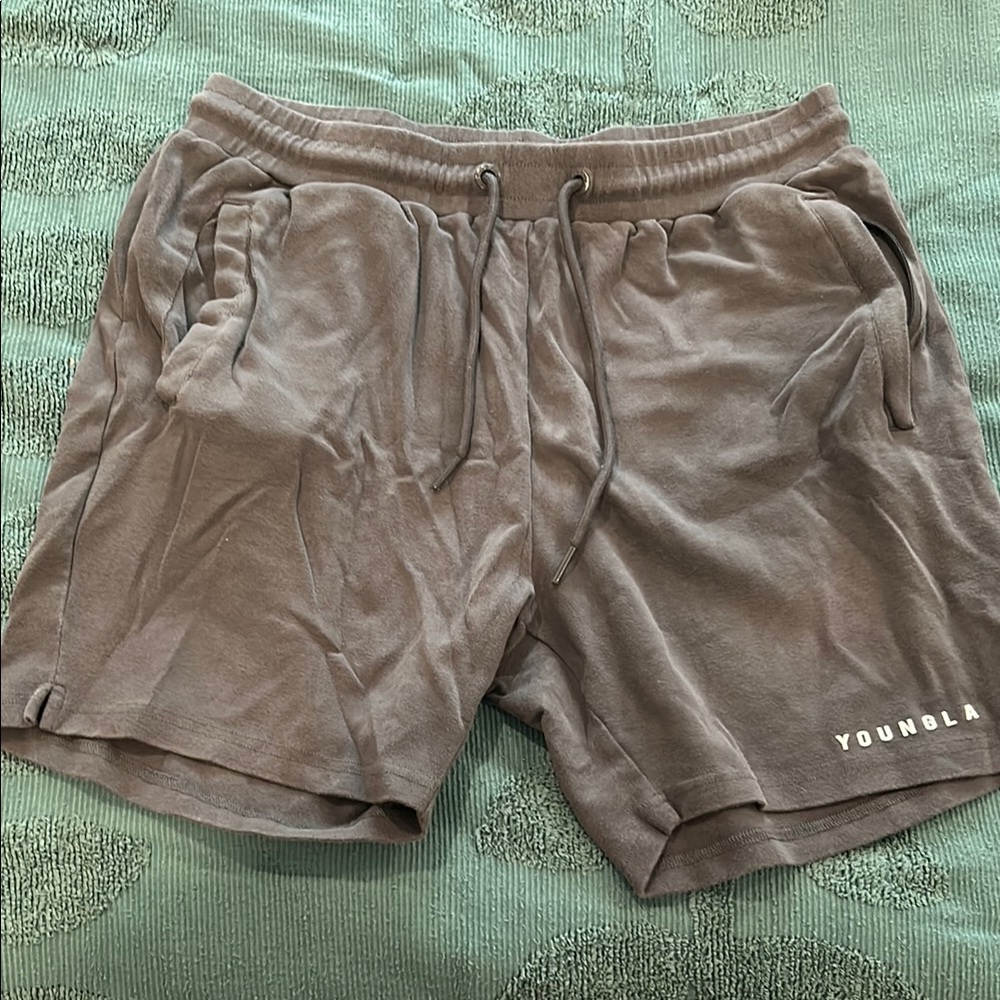 YoungLA Men's Gray The Perfect Shorts XL